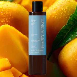 Happy Aging Brain Tonic o smaku mango – liposomalny CoQ10, suplement diety wspierający energię i codzienną wydajność
