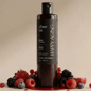 Happy Aging NMN Cell Renew Tonic – suplement diety o smaku owoców leśnych, naturalny styl życia i energia