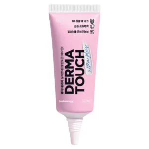 Tubka Kwangdong DermaTouch Ultra Plus 12 g na jasnym tle, silikonowy żel wygładzający do pielęgnacji skóry z nierówną teksturą.