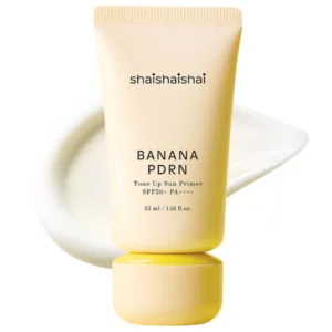 shaishaishai banana pdrn tone up sun primer spf50 pa++++ krem spf rozświetlający z pdrn z banana