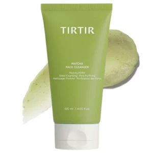 TIRTIR Matcha Pack Cleanser – żelowy cleanser do twarzy z efektem pack-to-foam, oczyszczanie porów i wygładzenie skóry