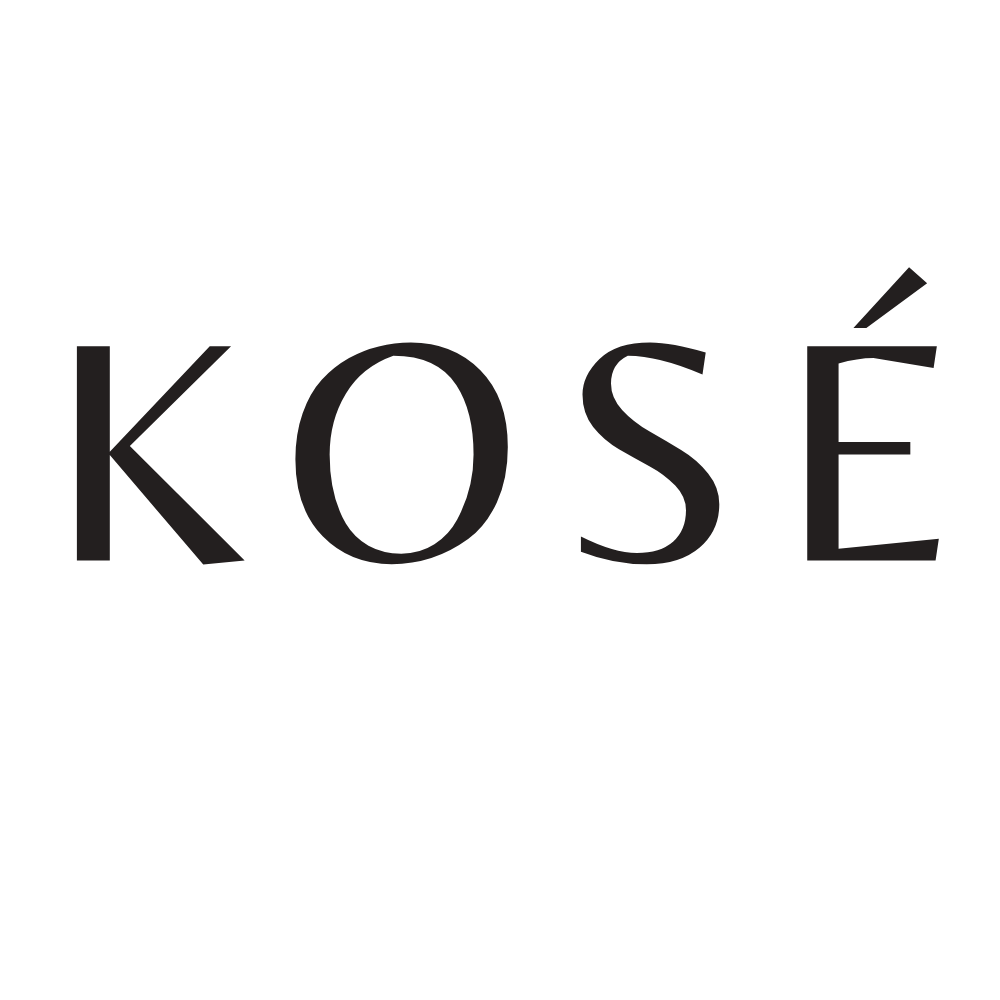 Kose Cosmenience Logotyp firmy na białym tle.