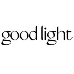 Good light logotyp tekstowy firmy na jasnym tle.