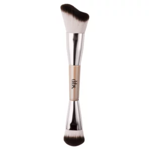 DIBS Duo Brush Cheek dwustronny pędzel do konturowania i różu packshot na białym tle.