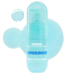 Experiment Super Saturated hydrating barrier serum 30 procent gliceryny intensywnie nawilżające serum do twarzy packshot konsystencja kosmetyku.