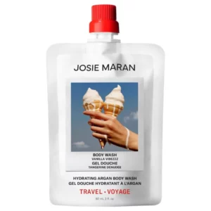 Josie Maran Hydrating Argan Body Wash travel size mini żel pod prysznic idealny w podróży.
