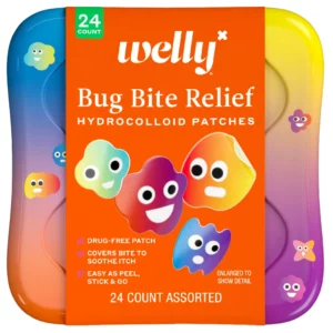 welly bug bite relief 24 sztuki hydrocolloid patches plasterki na ukąszenia łatwa aplikacja peel stick go