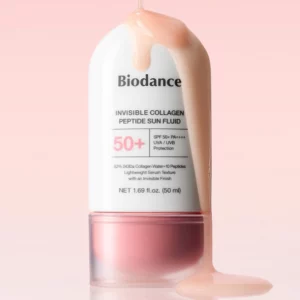 Biodance Invisible Collagen Peptide Sun Fluid SPF 50+ – lekki filtr przeciwsłoneczny z peptydami i kolagenem