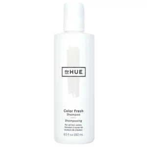 dpHUE Color Fresh Shampoo w minimalistycznej białej butelce na jasnym tle.