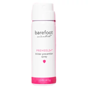 Puszka zawierająca Barefoot Scientist PreHeels+ Blister Prevention Spray