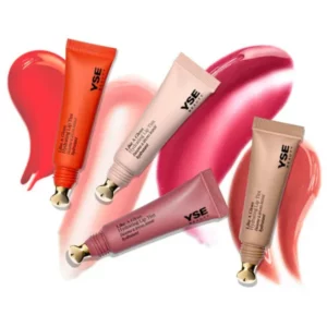 YSE Beauty Like A Gloss Hydrating Lip Tint – nawilżające tinty do ust o błyszczącym wykończeniu w kilku odcieniach nude, różu i czerwieni.