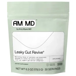 Amy Myers MD Leaky Gut Revive – suplement wspierający zdrowie jelit, mikrobiom oraz komfort trawienny.