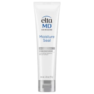 EltaMD Moisture Seal – intensywnie nawilżający krem ochronny w tubie na białym tle. Bogata formuła tworzy warstwę okluzyjną, która pomaga zatrzymać wilgoć i wspiera regenerację bardzo suchej oraz podrażnionej skóry.