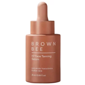 Brown Bee H7 Face Tanning Serum – samoopalające serum do twarzy z kwasem hialuronowym, peptydami i aloesem.