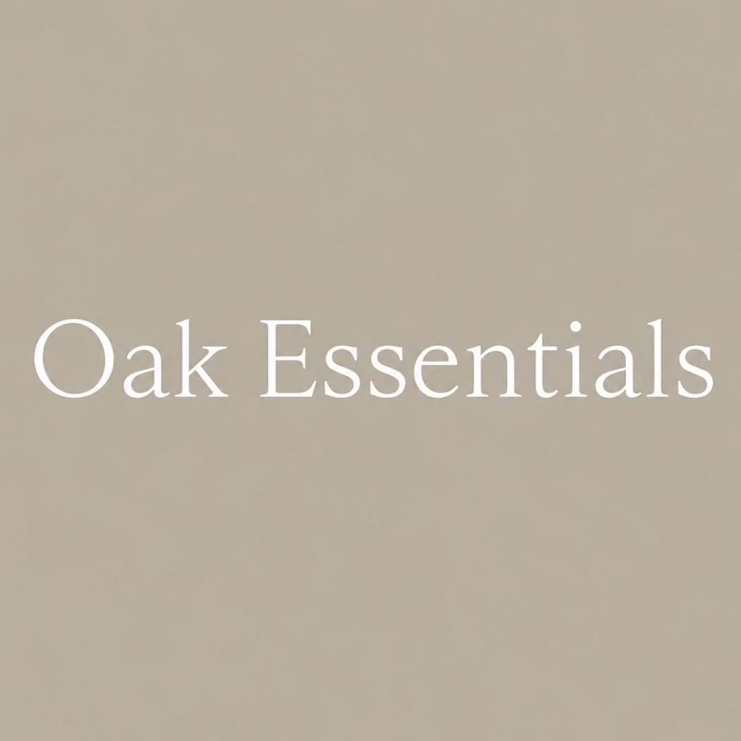 Logo marki Oak essentials.