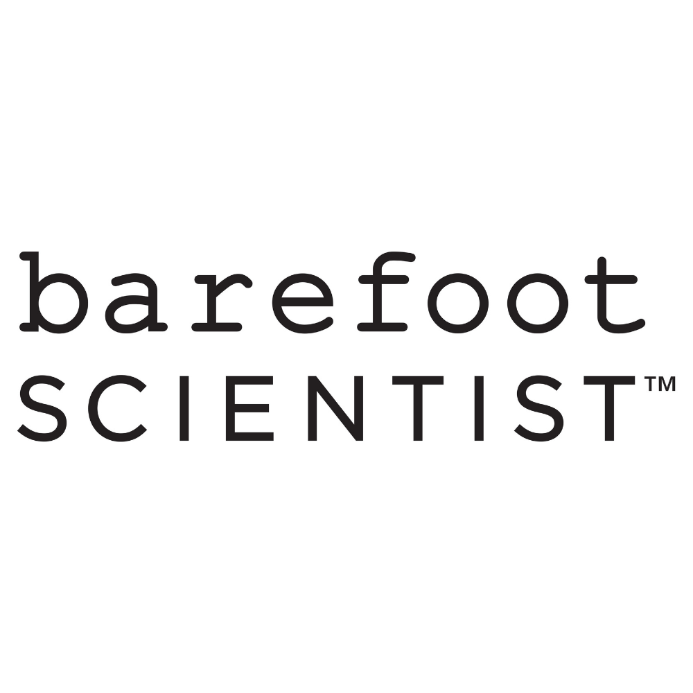 Barefoot Scientist logotyp.