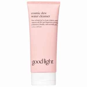Różowa tuba żelu do mycia twarzy Good Light Cosmic Dew Water Cleanser o pojemności 100 ml na białym tle.