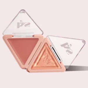 Róż do policzków firmy LYS Beauty Blush Cream & Powder Duo w dwóch odcieniach.