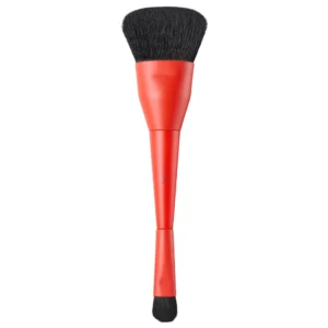makeup 11 Hung Vanngo The Evolving Face Brush For Complexion – profesjonalny dwustronny pędzel do makijażu twarzy z dużą skośnie ściętą końcówką i precyzyjną zwężaną końcówką, przedstawiony na białym tle.