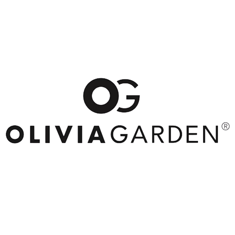 Olivia Garden logotyp firmy na białym tle.