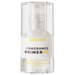 Start 181 OBART Fragrance Primer P3™ - bezzapachowa baza pod perfumy w transparentnej butelce z pompką, przeznaczona do przedłużania trwałości zapachu na skórze.
