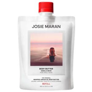 Start 46 Josie Maran Whipped Argan Oil Body Butter Vanilla Bean - uzupełnienie puszystego masła do ciała o zapachu kremowej wanilii, 400 ml.