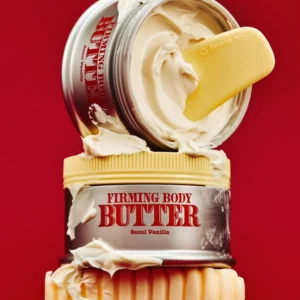 Knock Firming Body Butter Seoul Vanilla - koreańskie ujędrniające masło do ciała z PDRN i retinalem, intensywnie nawilżająca pielęgnacja o zapachu wanilii