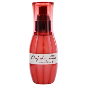 Start 48 Milbon Elujuda Emulsion+ - różowa butelka japońskiej emulsji bez spłukiwania do pielęgnacji, nawilżenia i wygładzenia włosów.