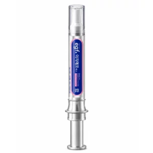 Start 45 Grafika 2 - produkt: Easydew EGFx PDRN Firming Shot Ampoule 10 ml - srebrna ampułka do twarzy z EGF i PDRN, z charakterystyczną granatowo-różową etykietą, pokazana na białym tle.
