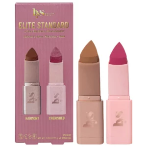 Start 49 LYS Beauty Mini Elite Standard 2-Piece Bronze + Blush Collection - duet kremowego bronzera Harmony w karmelowym odcieniu i różu Cherished w malinowym różu. Miniaturowe sztyfty do modelowania twarzy i nadawania policzkom świeżego koloru.