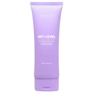 Start 47 MAËLYS GET-LEVEL Keratosis Pilaris Body Scrub - wygładzający peeling do ciała w pastelowofioletowej tubce o pojemności 150 ml, z białymi napisami, przedstawiony na białym tle.