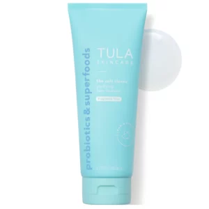 Start 51 TULA The Cult Classic Face Cleanser Fragrance Free 200 ml - bezzapachowy żel oczyszczający do twarzy z prebiotykami, w turkusowej tubce, przeznaczony do codziennej pielęgnacji skóry.